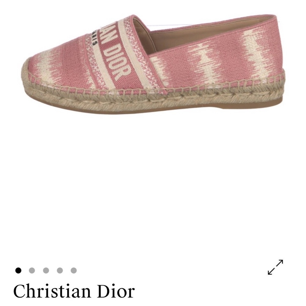 Dior Pink and Cream Espadrilles
